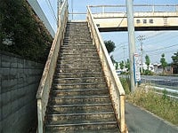 下妻市　峯歩道橋塗装工事