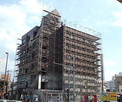 ＜足場架設＞千葉県船橋市　Ｋマンション