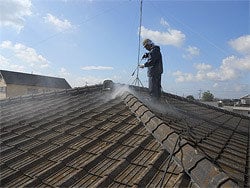 ＜屋根塗替工事＞境町　屋根塗替工事